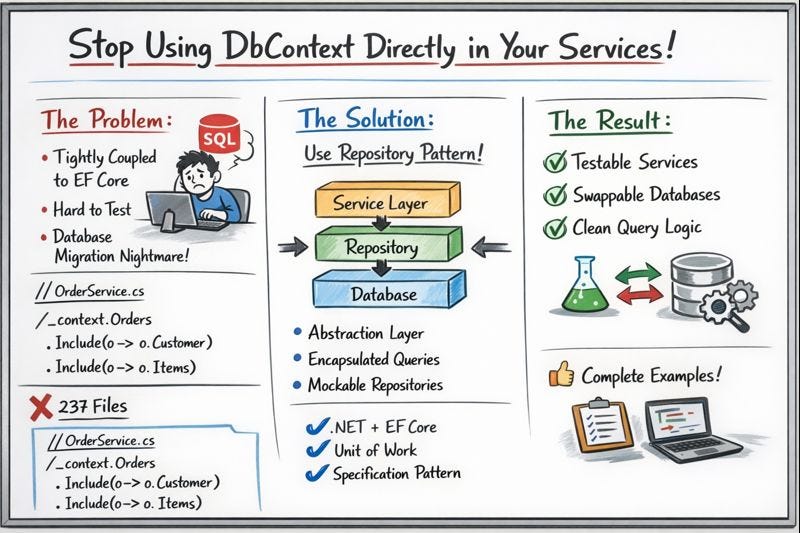 Stop Using DbContext Directly in Your Services (The Repository Pattern Explained)