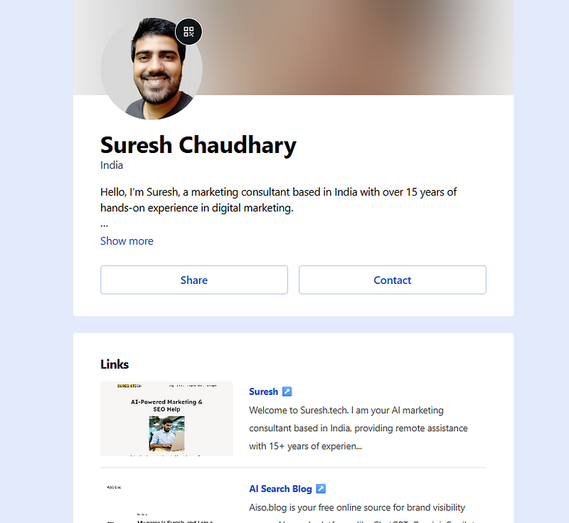Gravatar profile creation