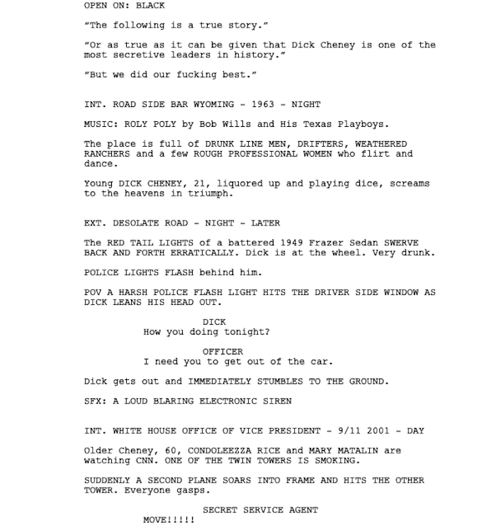 Page One: “Vice” (2018)