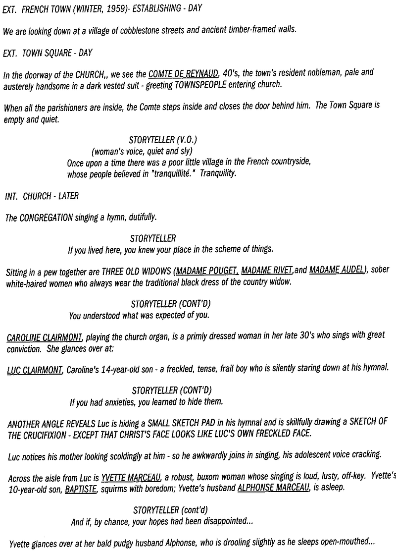 Page One: “Chocolat” (2000)