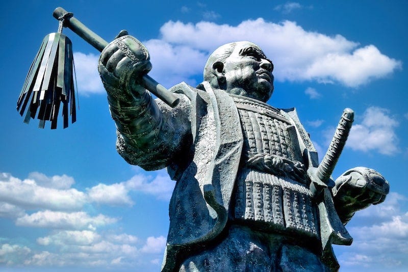 A statue of Tokugawa Ieyasu somewhere in Shizuoka Prefecture.