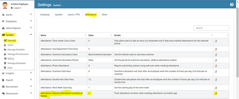 Attendance Tracking With IceHrm Mobile App