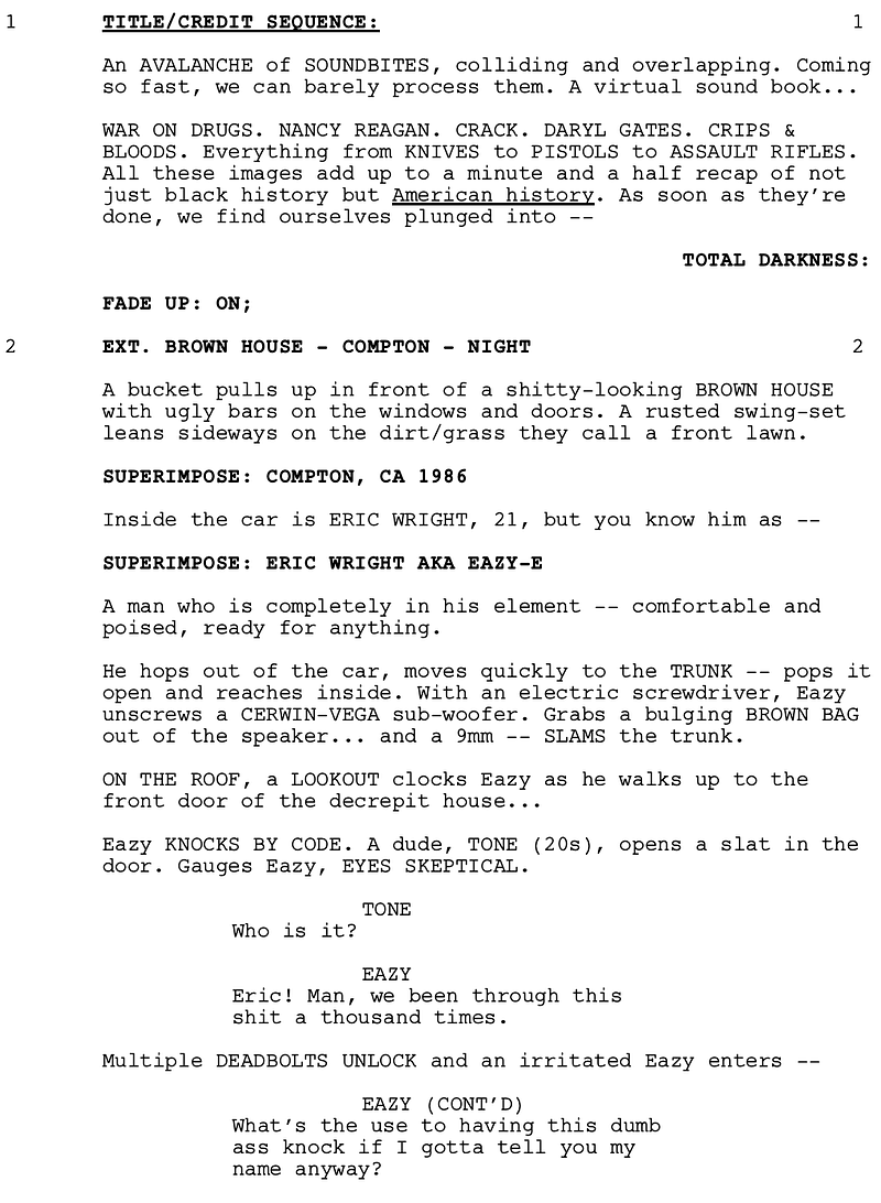 Page One: ‘Straight Outta Compton’ (2015)