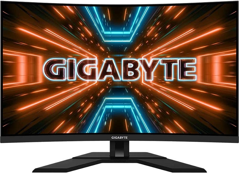 Gigabyte M32UC-EK 3‎1.5 Inch Curved Gaming Monitor, Black