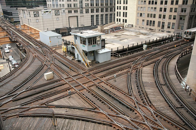 Railway tracks switching