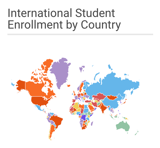 International Student Enrollment by Country