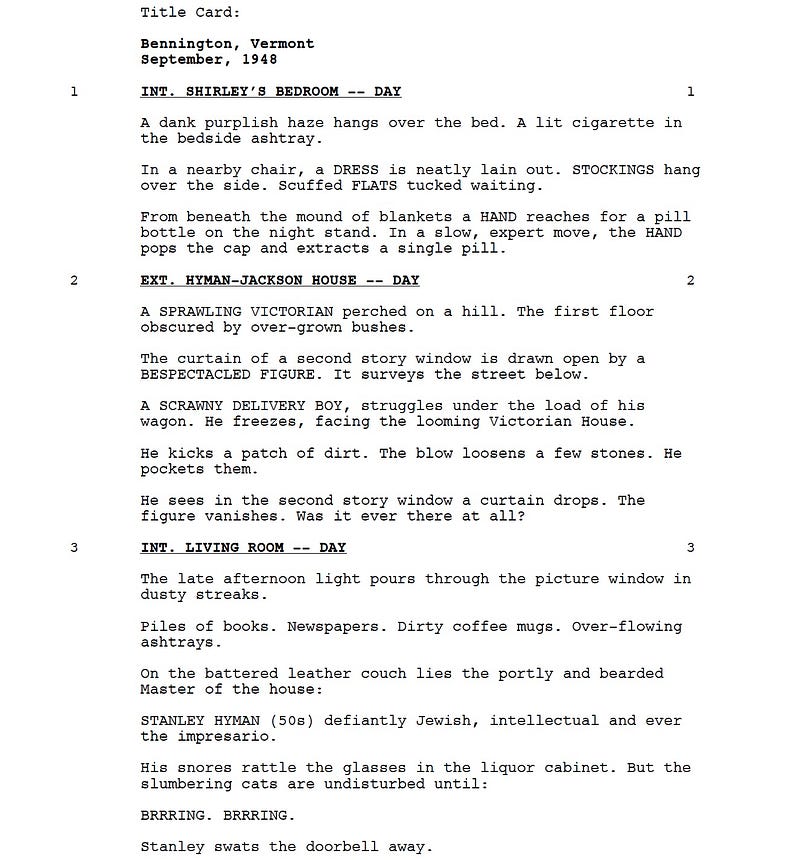 Page One: “Shirley” (2020)