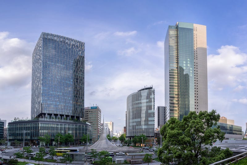 The area in front of Nagoya Station in Aichi Prefecture
