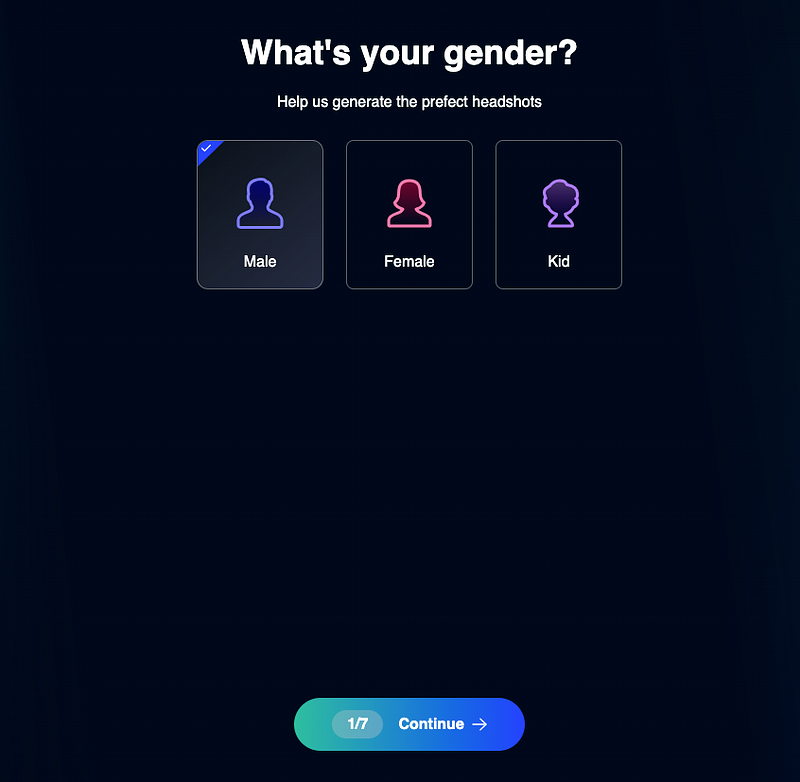 choose gender
