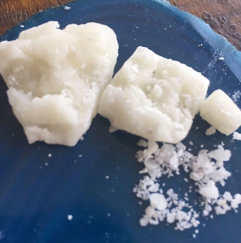 photo of two grams of crack cocaine