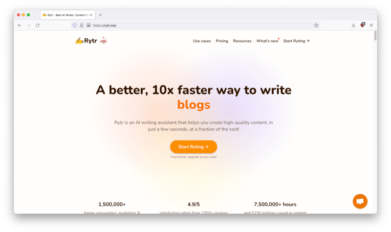 Rytr AI Writing Assistant