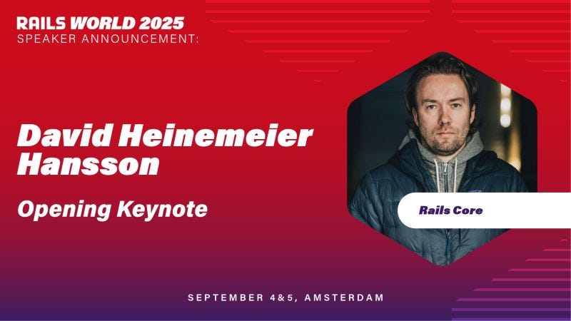 Rails World 2025: DHH Brings Goodies, Omarchy Magic and Zero BS - Article by Deepan Kumar