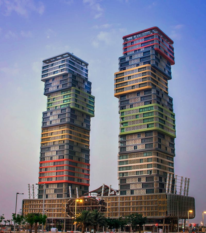Some funky-looking buildings are coming up in Qatar’s Lusail City