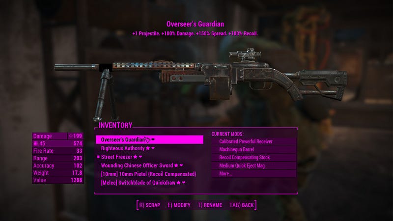 Fallout 4 Mod Modification Guide cradledcat overseers guardian