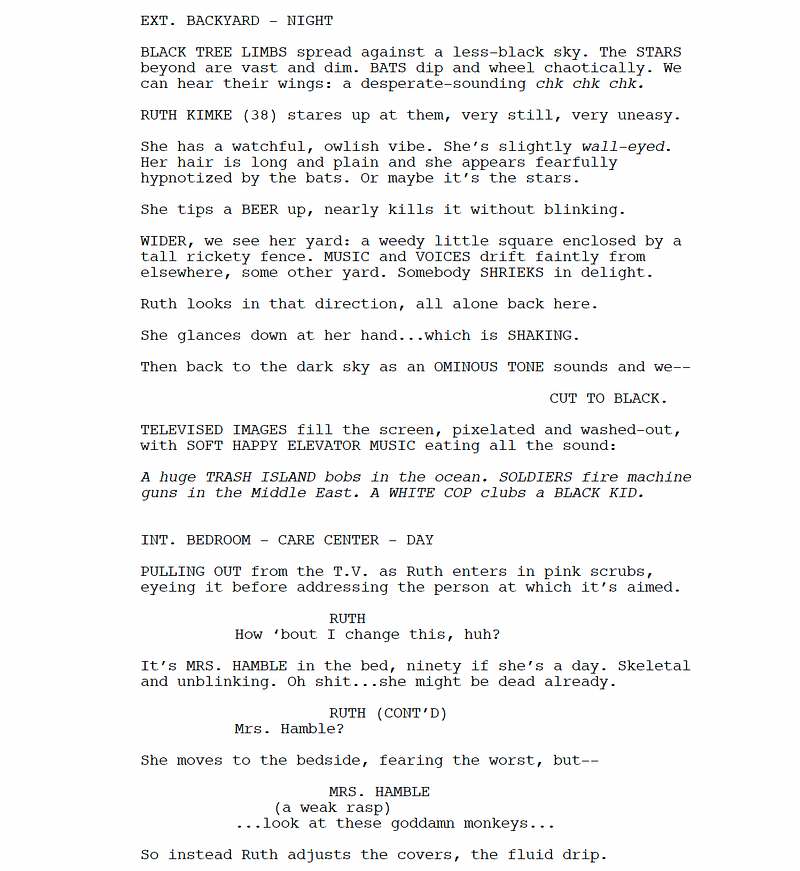 Page One: “I Don’t Feel at Home in This World Anymore” (2017)