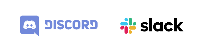 Messaging logos — Discord, Slack