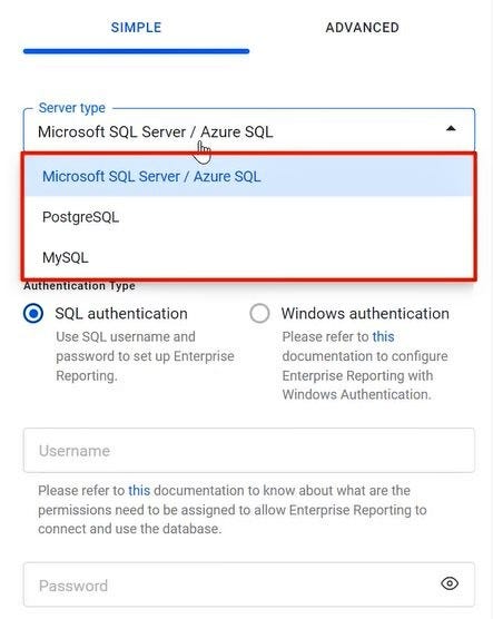Existing databases for storing reports.