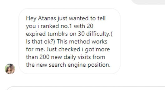 Jana Ranked #1 on Google and Got More Than 200 New Daily Visits on her Niche Site