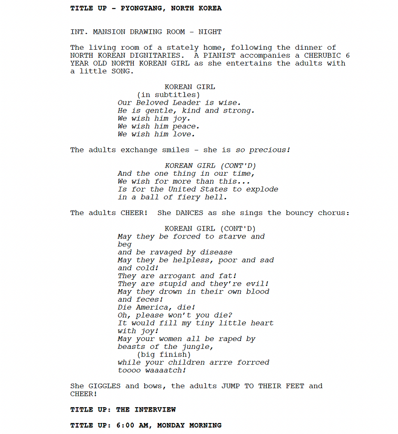 Page One: “The Interview” (2014)
