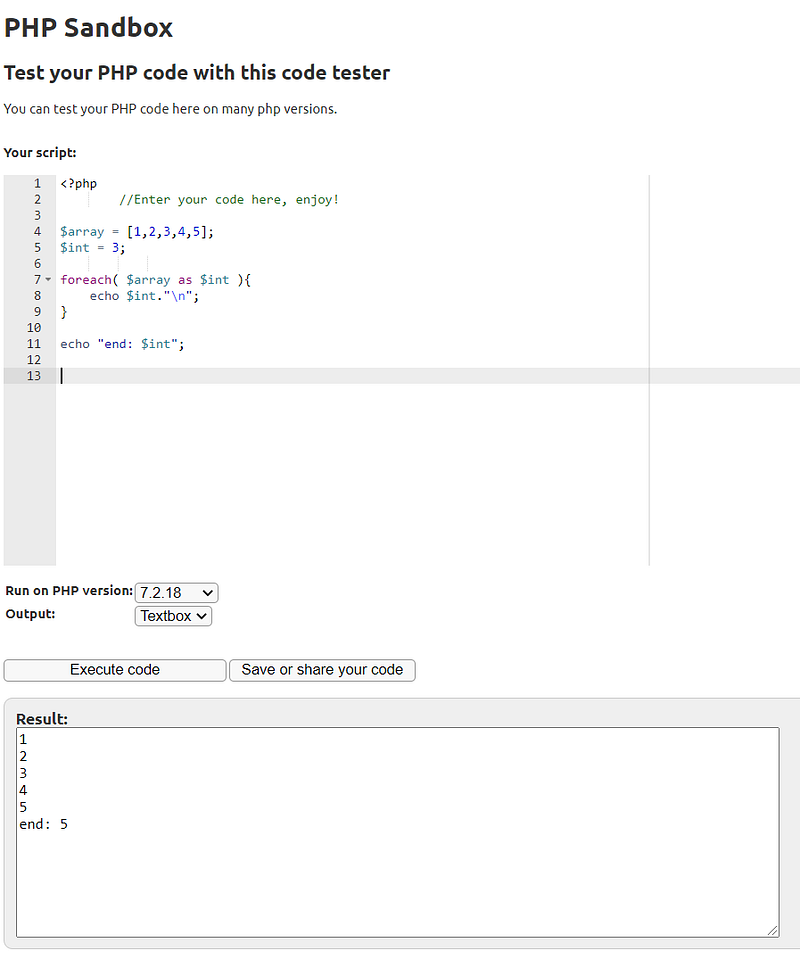 PHP Foreach 變數汙染