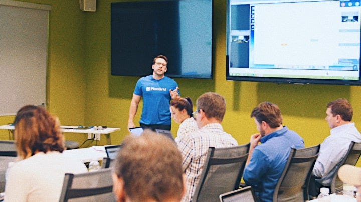 Blake in action at a recent PlanGrid consulting session