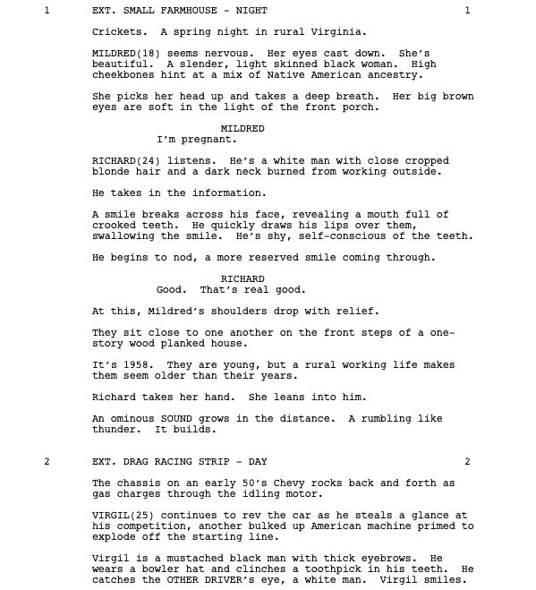 Page One: “Loving” (2016)