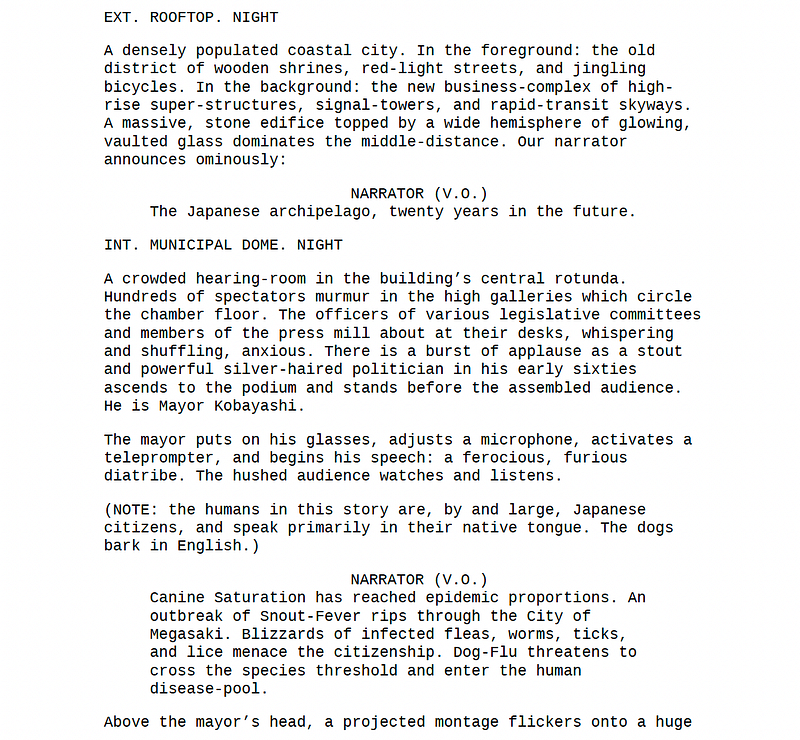 Page One: “Isle of Dogs” (2018)