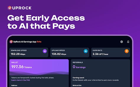 UpRock — AI-based Passive Income App 1