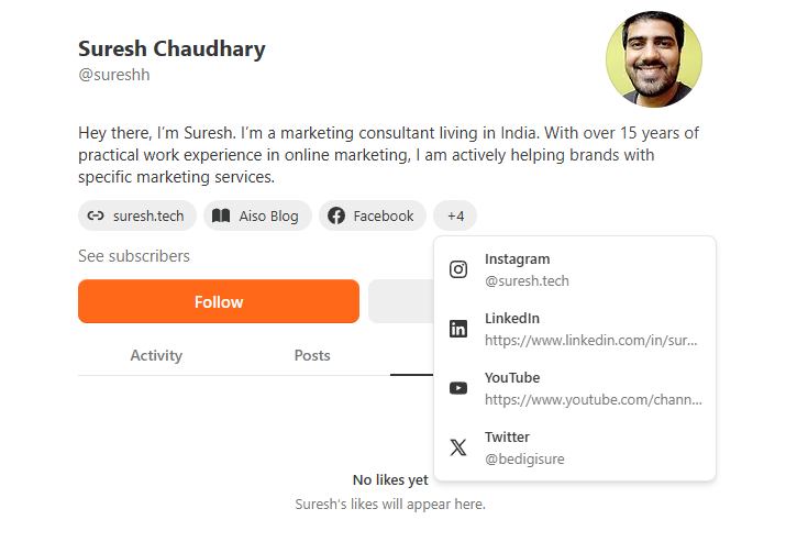 substack profile creation site