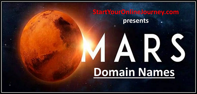 best mars domain names at start your online journey