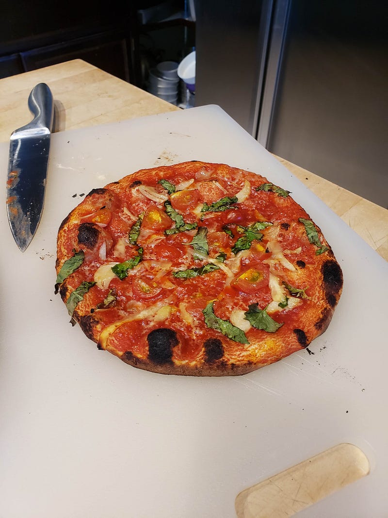 Beautiful Naples-style pizza at home!