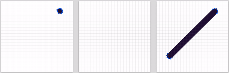 Naive curved line growing animation