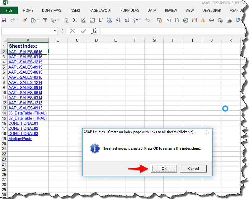 Microsoft Excel — Asap Utilities Add In — My Top Uses 2 9052