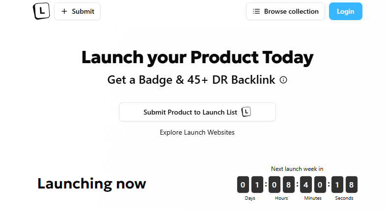 A launch platform for your startup at Saaslee.com