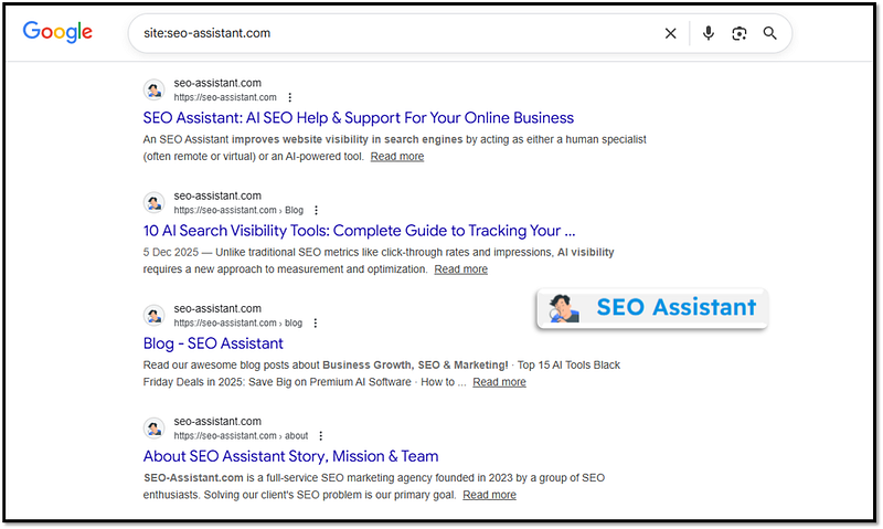 website indexing seo-assistant.com