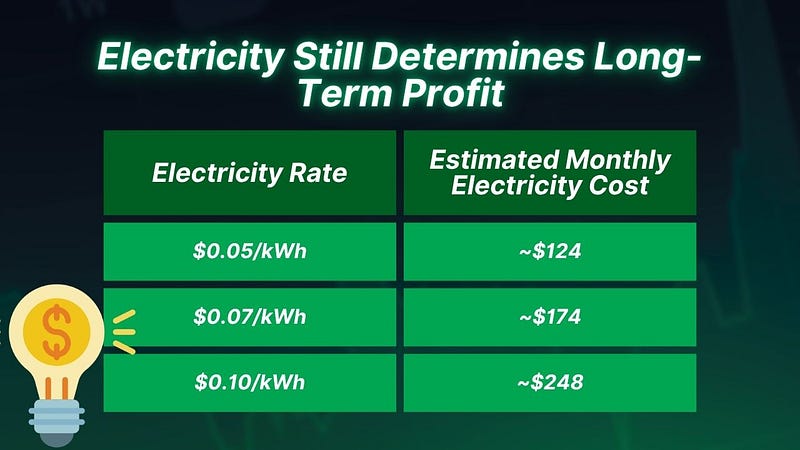 Electricity Still Determines Long-Term Profit
