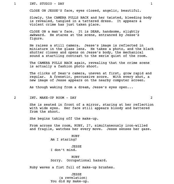 Page One: “The Neon Demon” (2016)