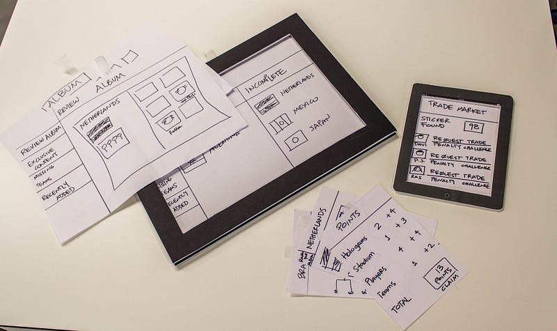 Sketching/Paper Wireframing