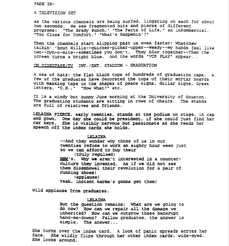 Page One: “Reality Bites” (1994)