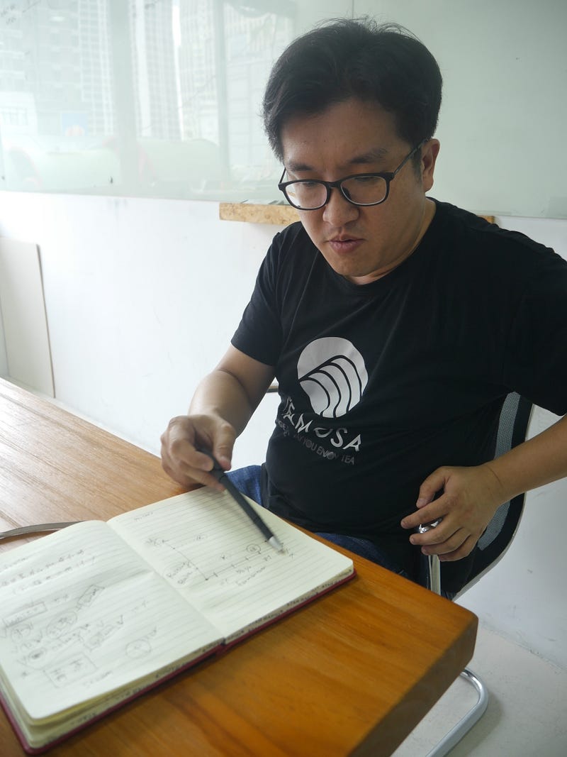 He is really the master of tea, my interview`s 80% time is only
about tea.
