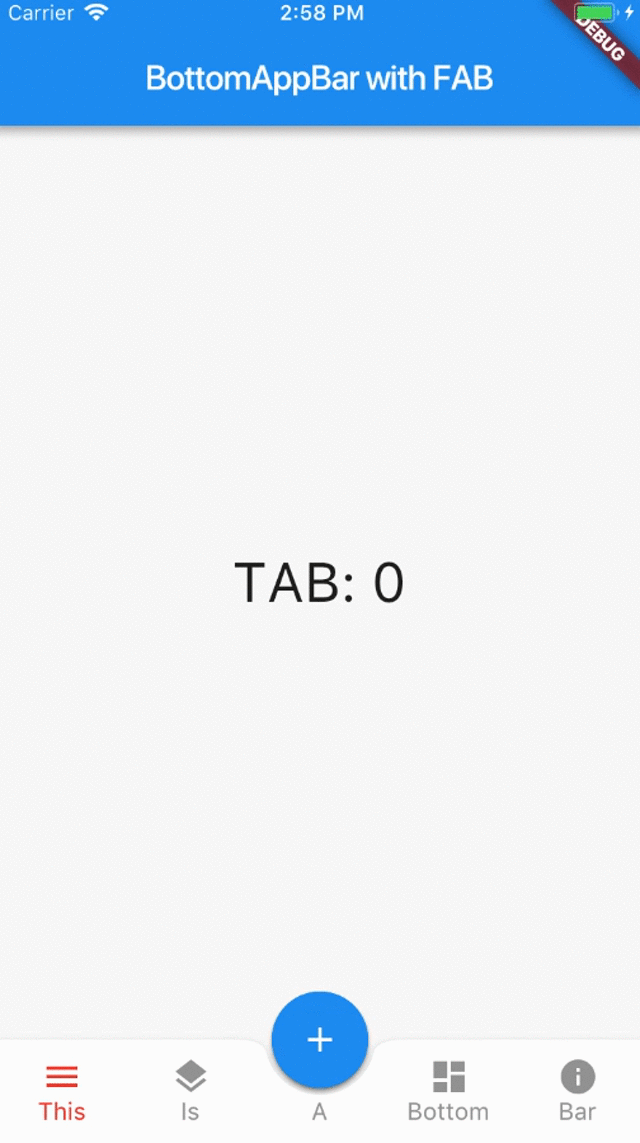 Flutter: реализация BottomAppBar с FAB Flutter: реализация BottomAppBar с FAB