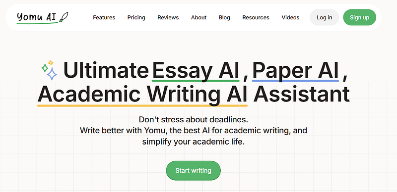Yuma ai for academic writing
