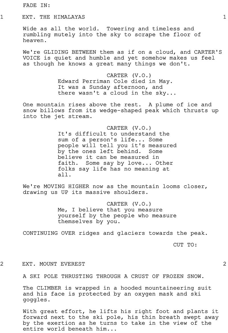 Page One: “The Bucket List” (2007)