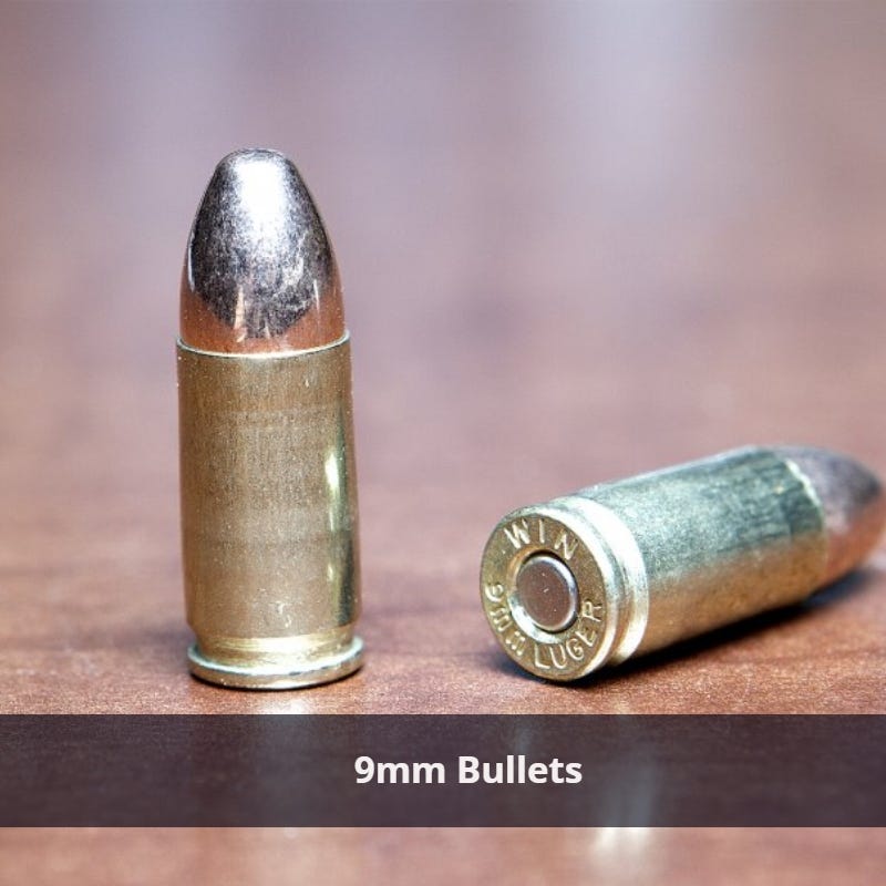 Two 9mm bullets.