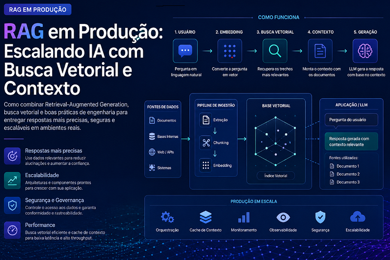 RAG em Produção: Escalando IA com Busca Vetorial e Contexto