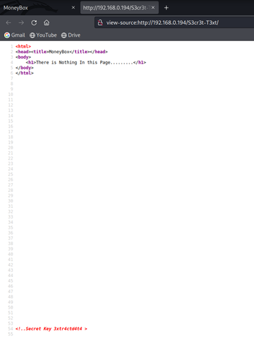 Checking the source code of the secret directory.