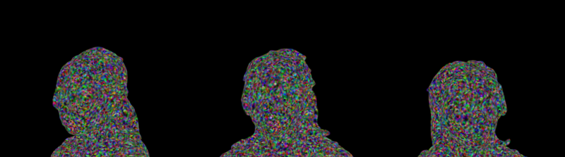 Gaussian Splatting at an early stage of training. Image by the author.