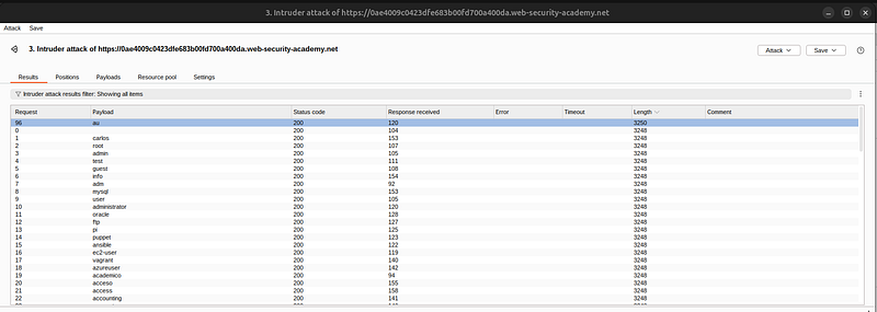 burp suite intruder brute force username