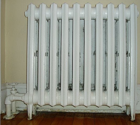 Old-style heat radiators. A simple trick will help on how to prepare for winter in. 2022