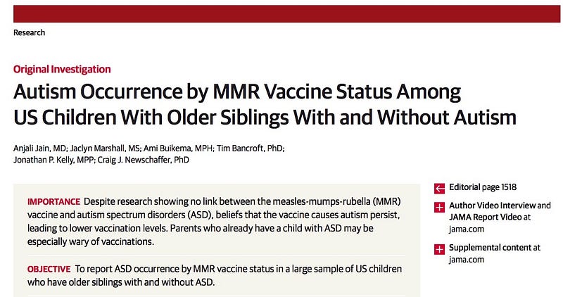 A case-control study of autism and mumps-measles-rubella